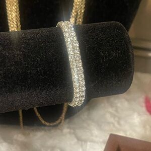 B37 Elegant Silver Crystal Bracelet